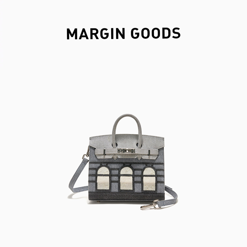 Margin Goods【张凯毅同款】 House Bag小众蕾丝拼接手提包