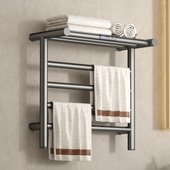 电热毛巾架暗装 恒温家用智能WiFi暗线置物架隐藏预埋电加热烘干架