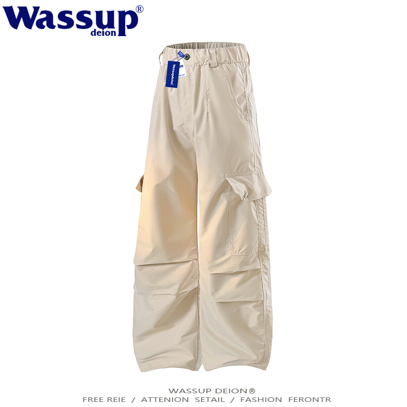 工装伞兵裤子男情侣大码休闲阔腿