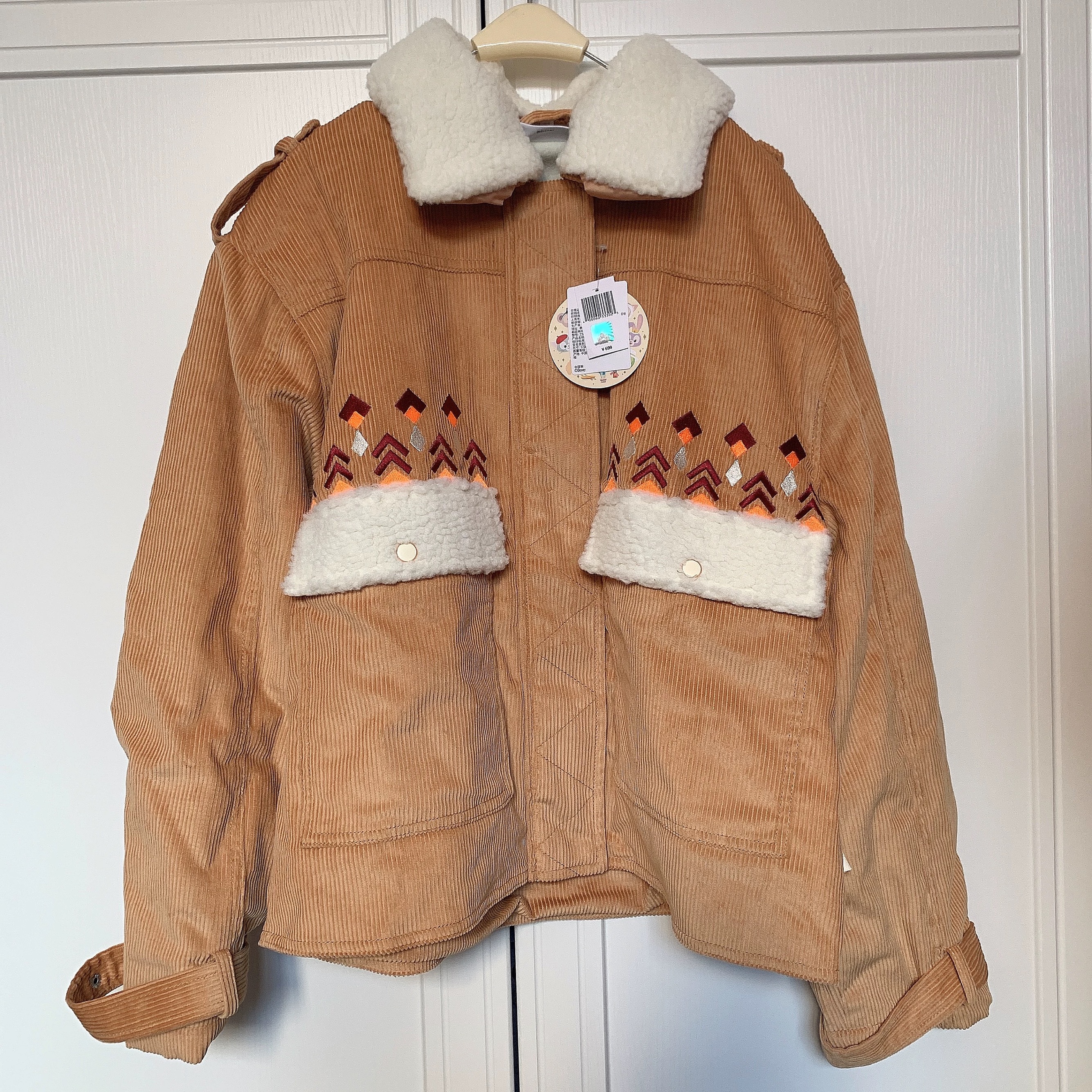 全新正品迪士尼小小梦想家玲娜贝儿外套秋冬款加绒女士保暖外套