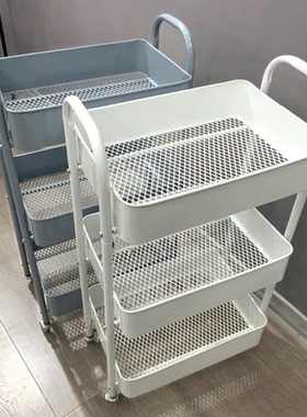 小推车置物架落地厨房浴室移动零食卫生间多层卧室床头收纳储物架