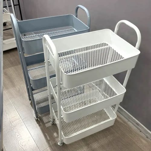 小推车置物架落地厨房浴室移动零食卫生间多层卧室床头收纳储物架