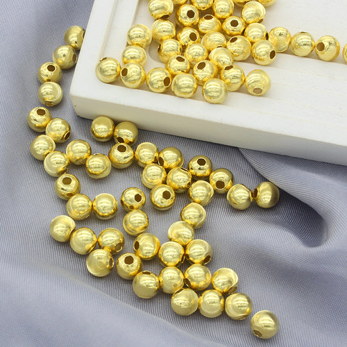 银镀金猫眼隔珠波光珠