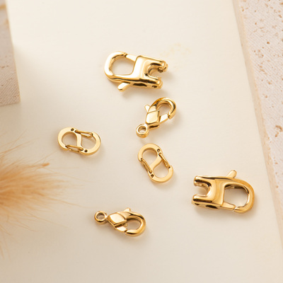 316钛钢迷你S扣双开弹簧扣龙虾扣