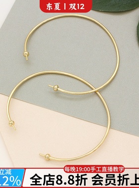 镀金镶嵌珍珠手镯粘粘乐手环