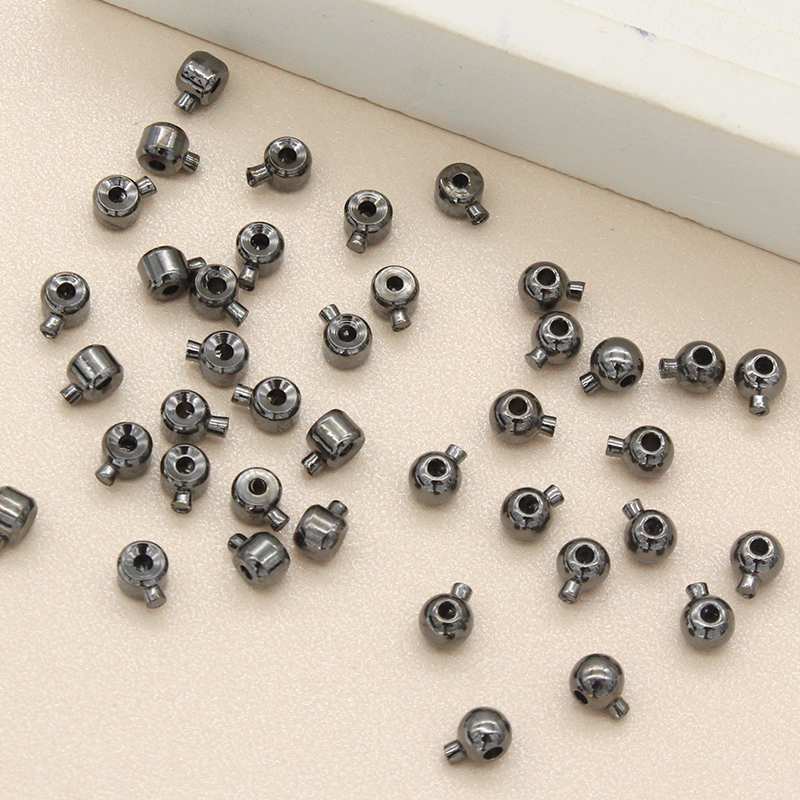 枪黑色高级定位珠收尾夹扣定位扣