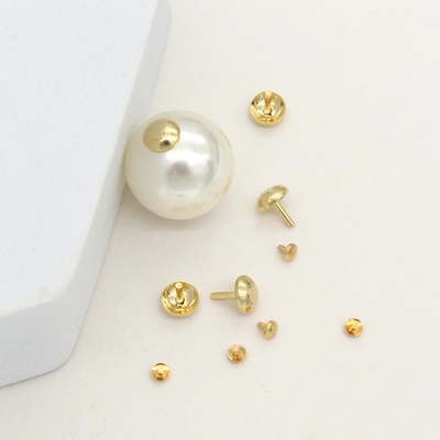 14k镀金蝴蝶珍珠遮瑕堵头珠帽