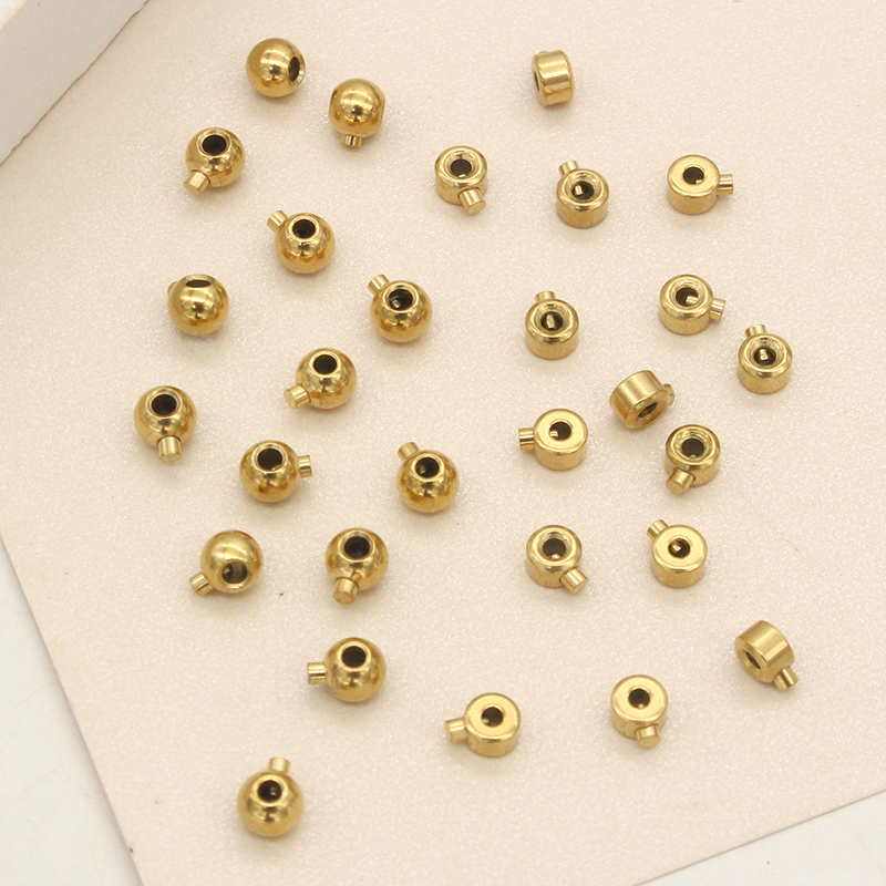 钛钢镀18K定位夹扣高压锅定位珠