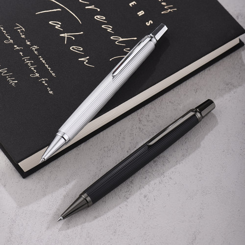 全金属旋转出芯重手感中性签字笔