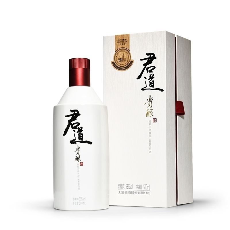 【整箱六瓶】典藏君道贵酿53度酱香型白酒500ML整箱