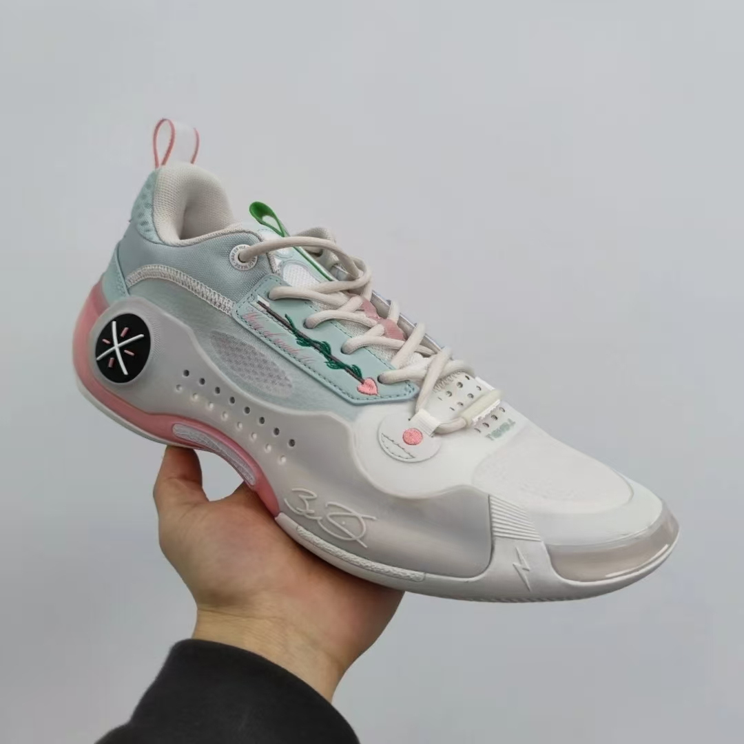 LiNing李宁 WOW 10  防滑耐磨回弹 低帮 篮球鞋 男款 月光灰