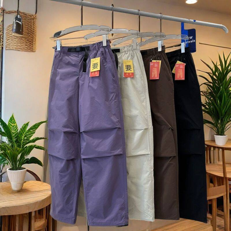 大厂订单！防泼水加绒加厚保暖户外工装阔腿滑雪裤机能伞兵裤女冬