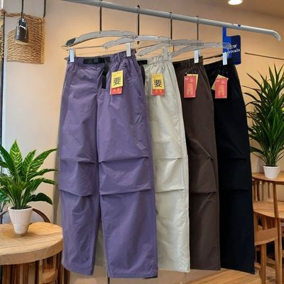 大厂订单！防泼水加绒加厚保暖户外工装阔腿滑雪裤机能伞兵裤女冬