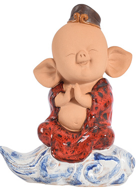 家居桌面装饰办公桌房间布置创意摆设猪八戒摆件开业乔迁新居礼品