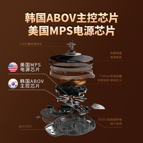 新品TOKIT厨几l智能家用电磁炉热敏炉青春版大功率圆形迷你小型超