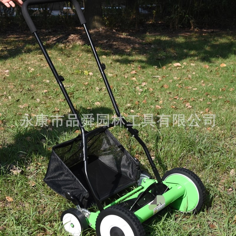 手推式割草机手推草坪机20寸四轮式无动力无引擎卷筒剪草机