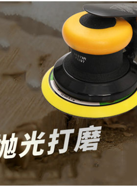 鹰之印 气动打磨机抛光机5寸砂纸机带吸尘汽车美容打蜡磨光干磨机
