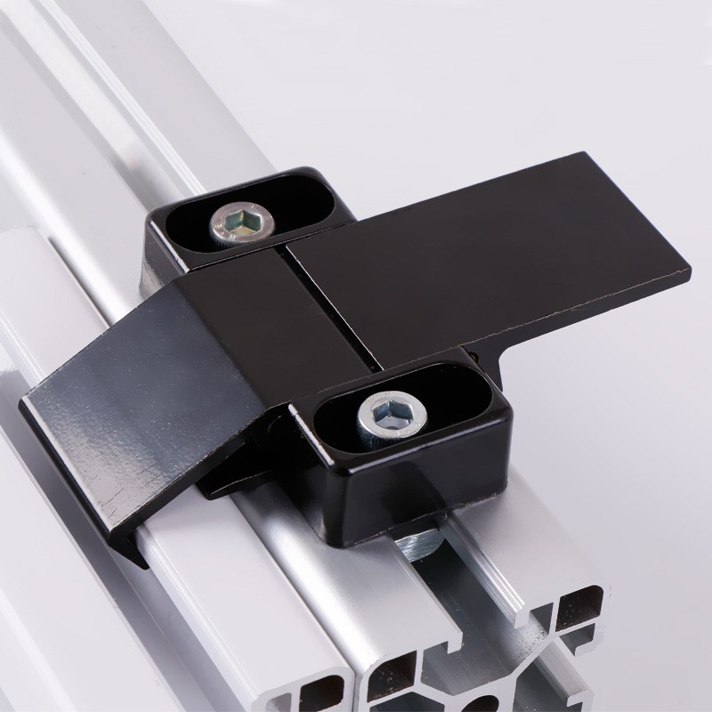 门搭扣锁门锁电箱门柜门搭扣黑色欧标铝型材机械设备配电箱门锁