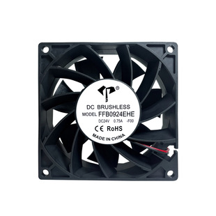 亿达DC9038 9238滚珠三线5V12V 24V报警测速功能散热工业风扇