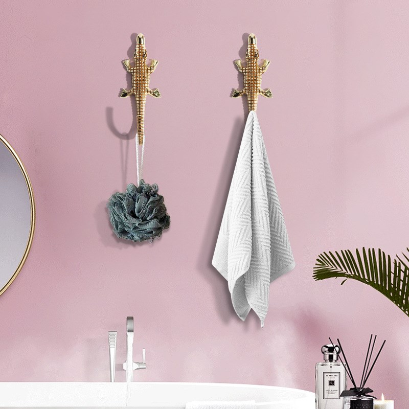 金属实心动物头强力无痕挂钩易收纳创意粘钩居家日用衣钩