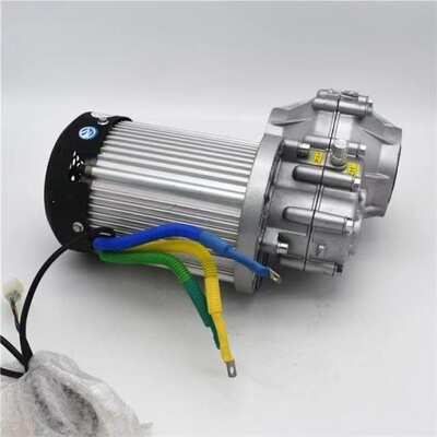 尤奈特永磁直流电机BM1424HQF-14A-2200W60V72V电动三轮车电机