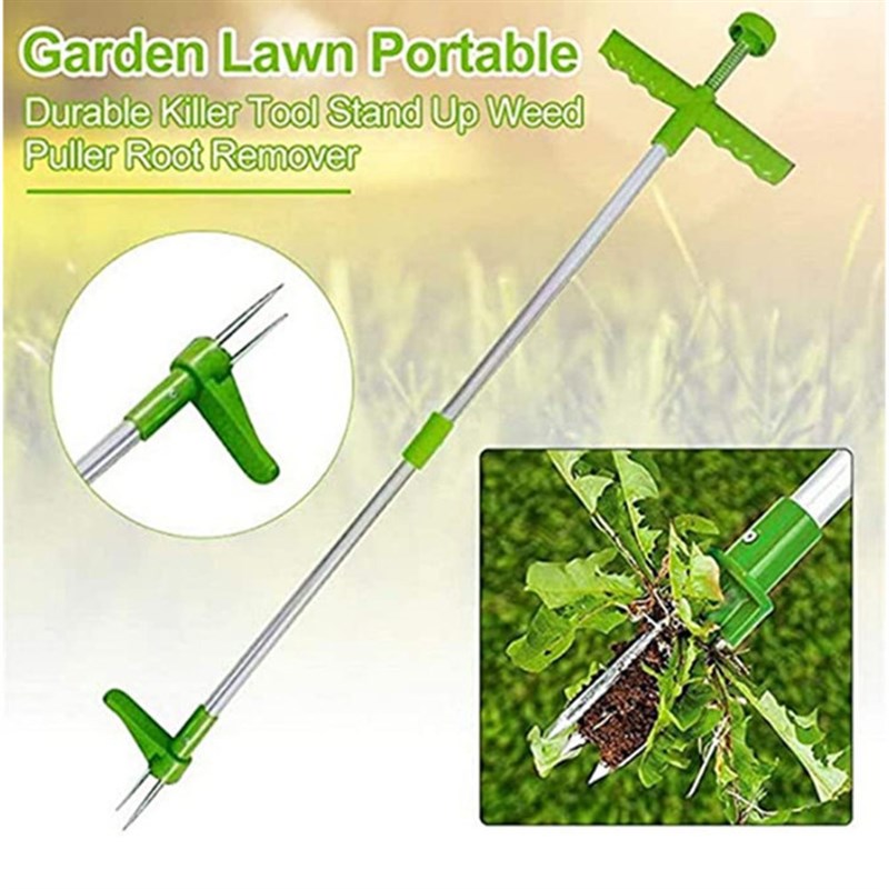 新款拔草器 可双节拆分铝管除草挖野菜神器 手动除杂草工具