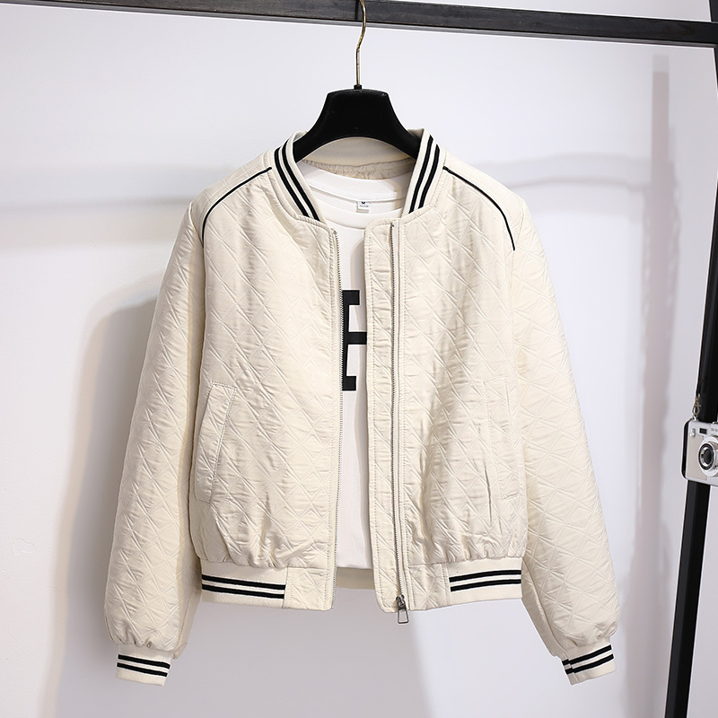 美式高街棒球服外套爆款夹棉夹克