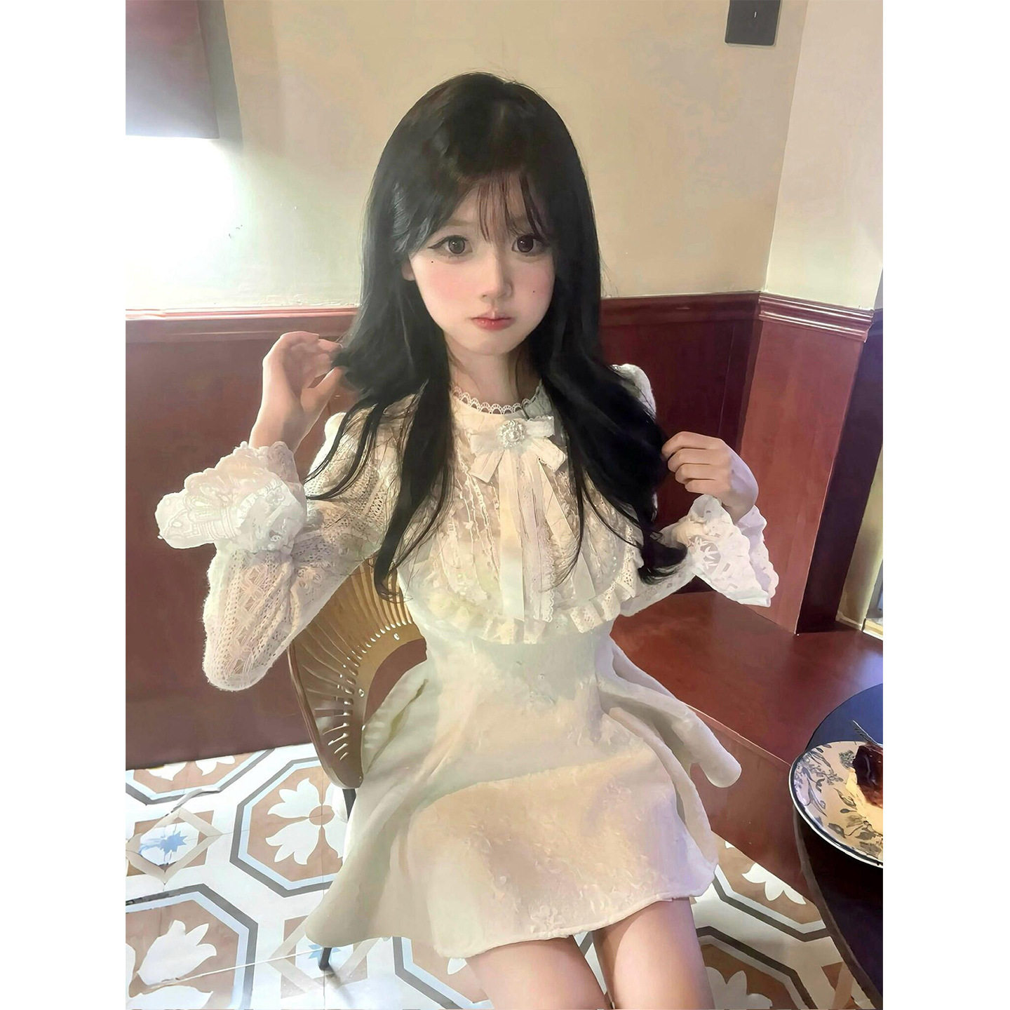 小香风富家千金连衣裙女秋