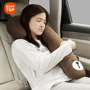汽车睡觉神器车载靠枕护颈后排成人抱枕车内儿童可爱头枕坐车腰靠