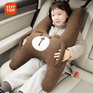 儿童汽车抱枕车载睡枕车上小孩安全带防勒脖后排睡觉神器长途坐车