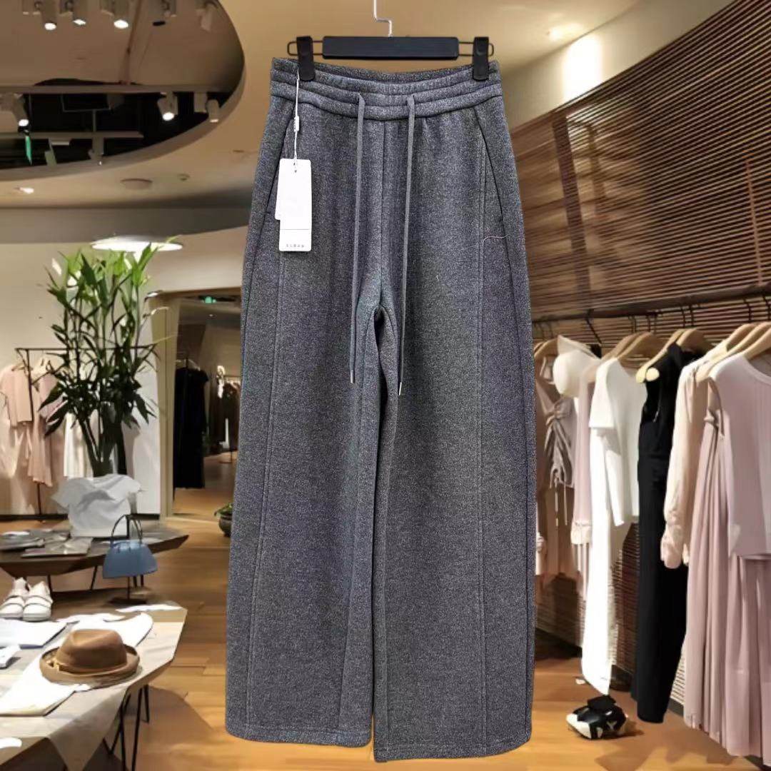 33-9911 时尚抽绳松紧腰加绒加厚羊毛呢休闲裤弯刀裤女裤欧货冬,女装/女士精品,卫裤,淘宝优惠券,粉丝福利购,淘宝优惠卷