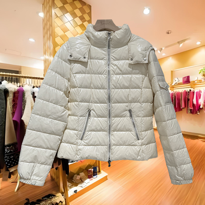 设计师买手店羽绒服黑色短款时尚拉链高端羽绒小外套保暖冬季新款