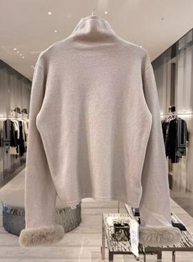 188-552102时尚百搭圆领简约显瘦羊毛针织衫羊绒上衣冬季新款2026