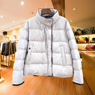 买手店女装Z7723 欧洲站时尚休闲减龄A字短装羽绒服女冬装2205