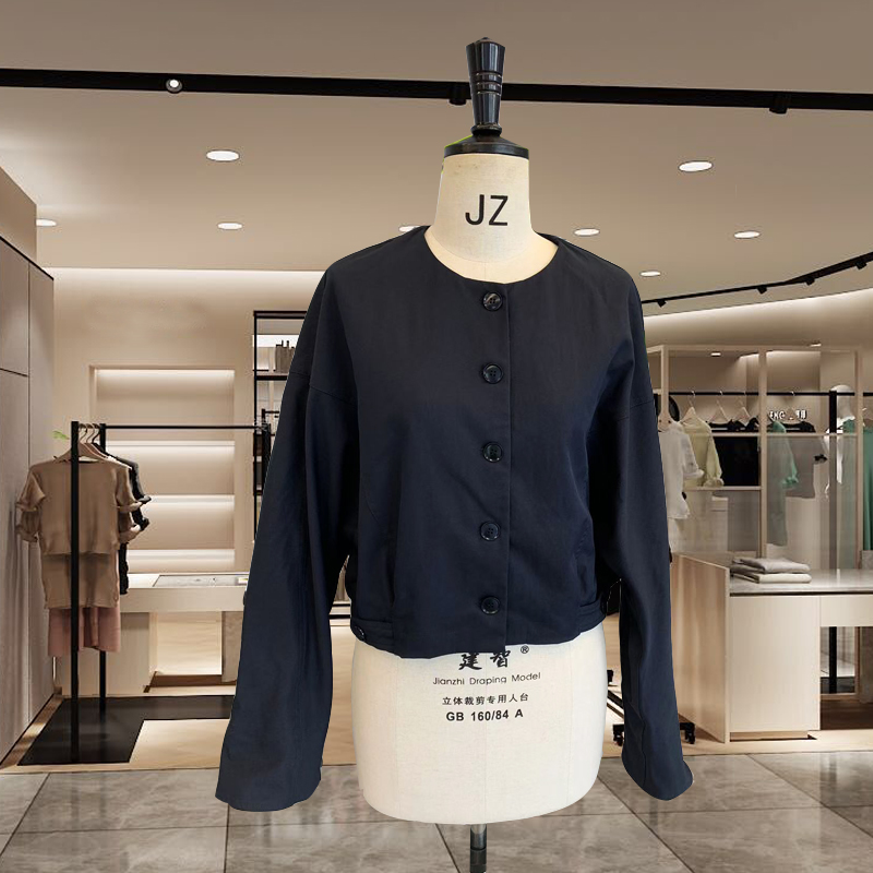 买手店女装小众设计师款休闲宽松短款外套时尚洋气开衫潮流新款女