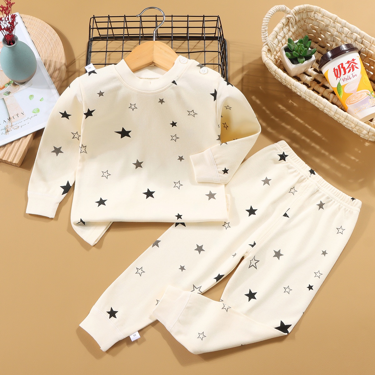 宝宝纯棉秋衣秋裤套装长袖上衣