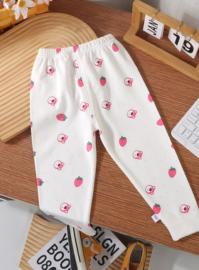 纯棉秋裤打底裤线裤睡裤家居裤男童女童内穿外穿宝宝居家a类春秋