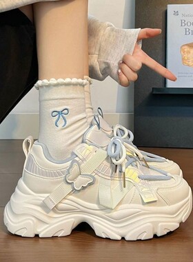 女童鞋子春季运动鞋女款儿童老爹鞋大童女生2026新款青少年防滑