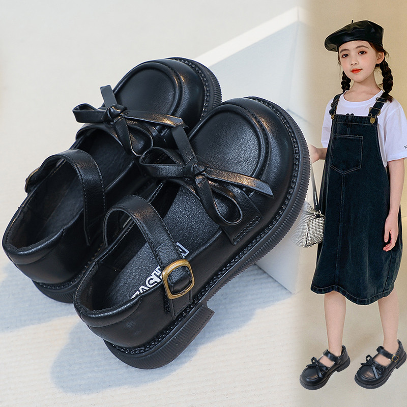 女童小皮鞋黑色2026新款秋季儿童鞋子日系JK制服鞋女孩公主鞋时尚图片