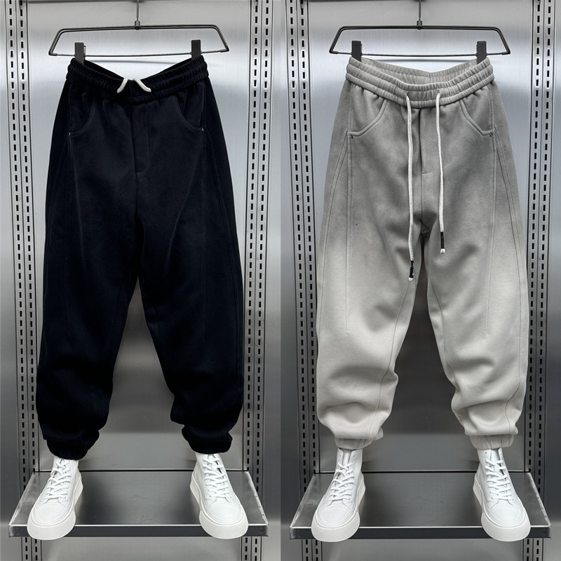 潮牌新款运动卫裤男士2024春秋款韩版潮流渐变色休闲裤痞帅哈伦裤,男装,休闲裤,淘宝优惠券,粉丝福利购,淘宝优惠卷