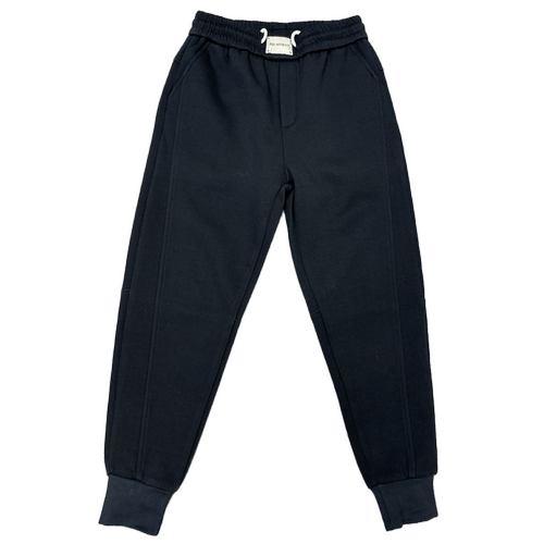 黑色休闲裤男士潮牌修身小脚裤2023秋冬加绒加厚抽绳运动束脚卫裤