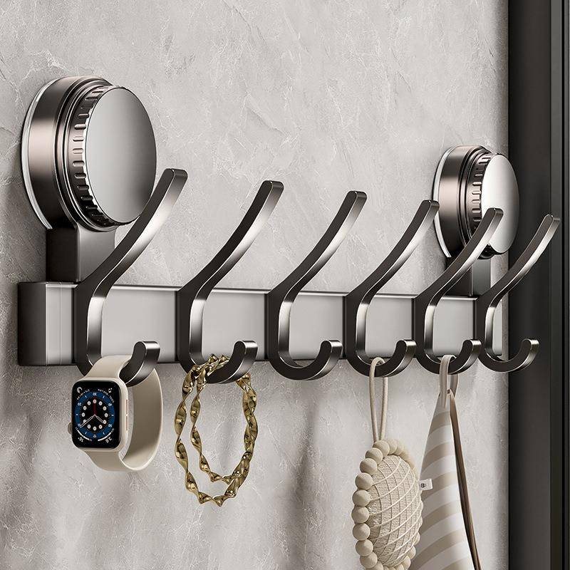 吸盘门后挂钩强力粘胶免打孔承重钩子入户门玄关衣帽勾挂衣架收纳