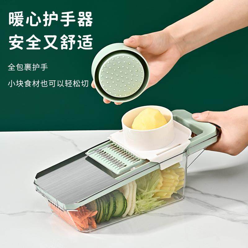 切菜器不锈钢面板厨房家用粗丝萝卜丝切丝刨丝器多功能土豆丝神器