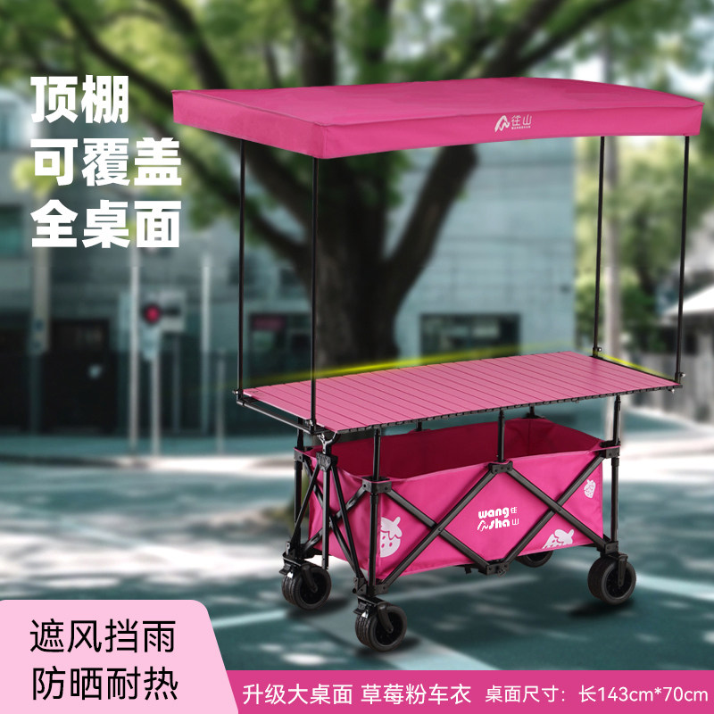 往山摆摊小推车可折叠关东煮野营户外网红夜市专用创业移动露营车