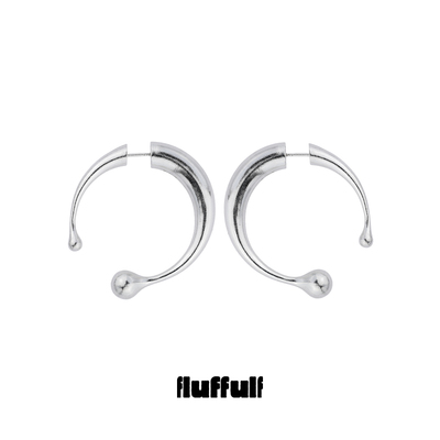 fluffulf原创设计925银耳饰