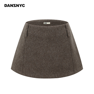 羊毛低腰迷你短裙双层袢带内带打底裤 DANZ