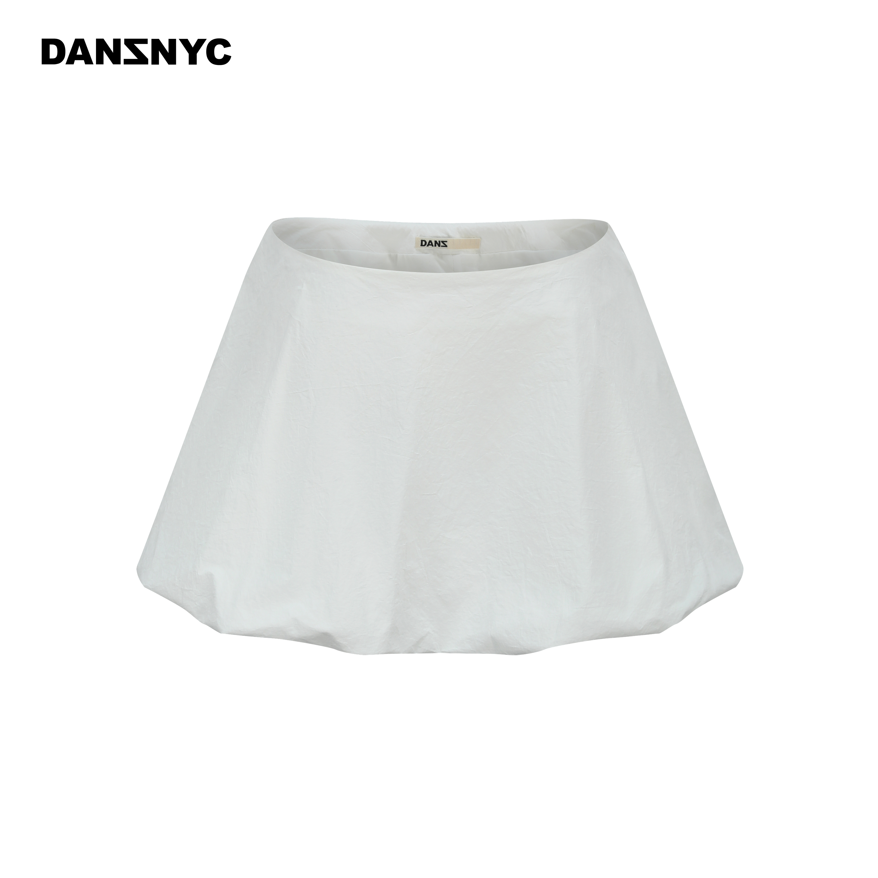 DANZ砂洗棉芭蕾风甜酷蓬蓬花苞裙
