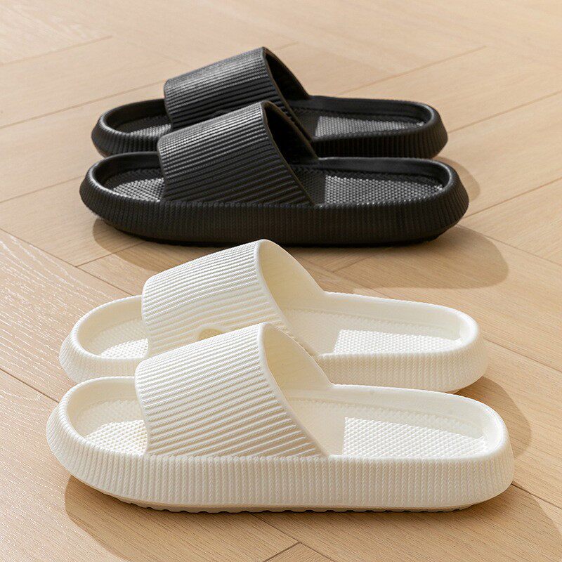 踩屎感拖鞋男款2025新款家居室内夏季防滑防臭浴室厚底凉拖鞋女士