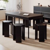 实木凳子家用可叠放六角凳加厚方凳客厅沙发边几简约餐桌凳新中式