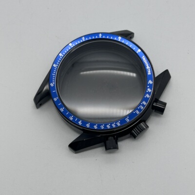 40mm超霸月球底盖黑色表壳配件适合VK63机芯 表耳宽度20mm